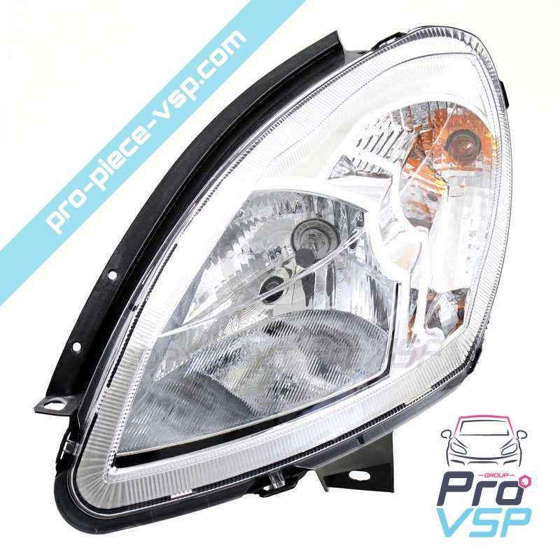 Left headlight (chrome bottom)