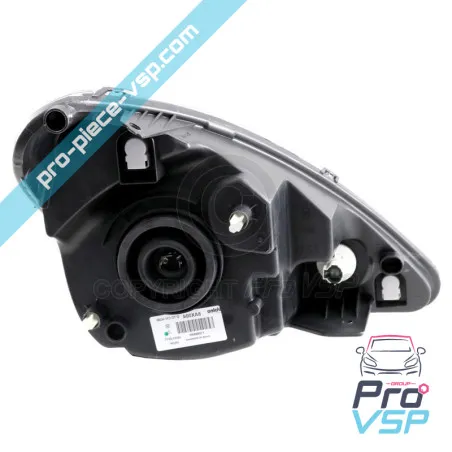 Phare gauche fond noir pour Aixam City , Roadline , Crossline , Scouty , Crossover , GTO , Impulsion