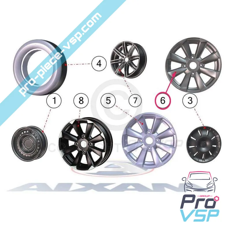 RIM in alluminio da 14 pollici per Aixam Crossline Crossover