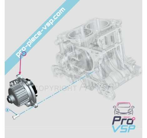 Pompe à eau adaptable pour moteur lombardini dci