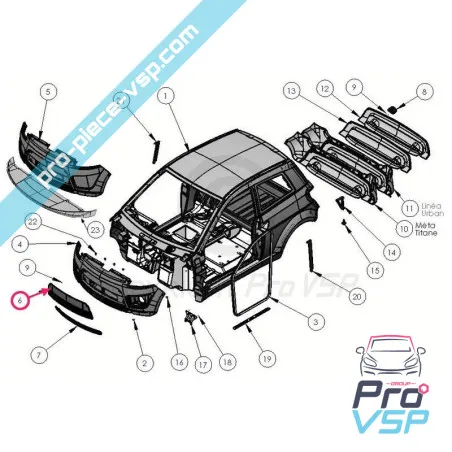 Grille-verkko Ligier ixo
