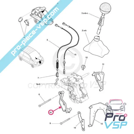 Suporte a ligação do motor / Caixa original para microcar mc1 e mc2