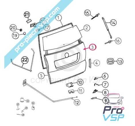 Panneau extérieur de hayon adaptable en plastique ABS pour Aixam Impulsion