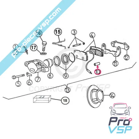 Bromsaliper spacer Comex