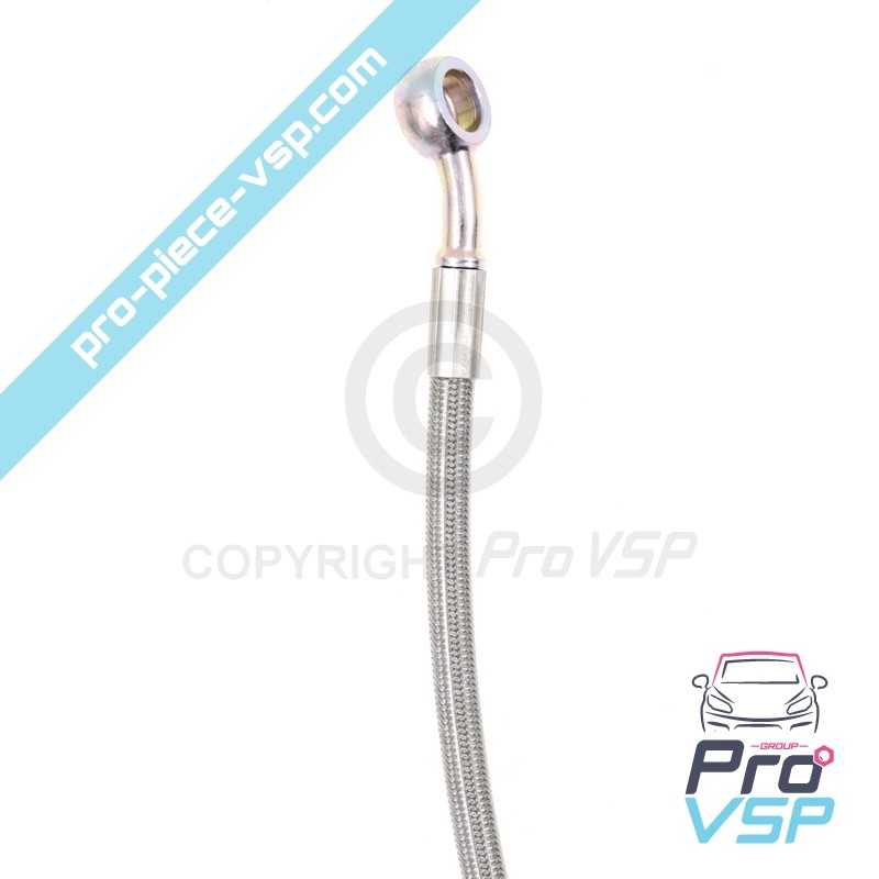 Reinforced left front brake hose