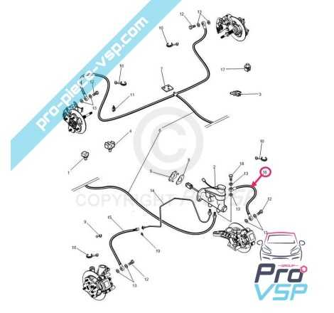 Reinforced left front brake hose
