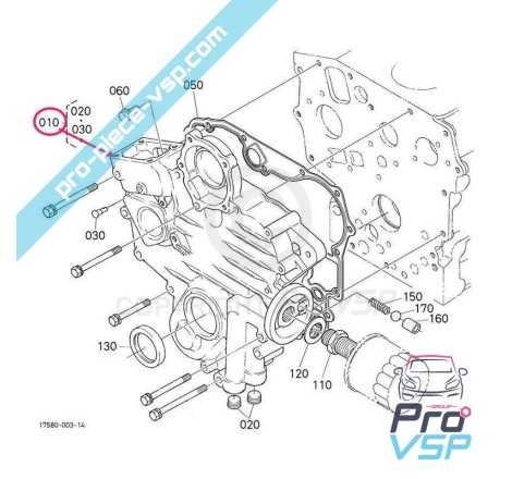 Carter de distribution pour moteur kubota z402 z482