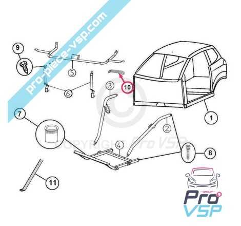 Front left wing attachment