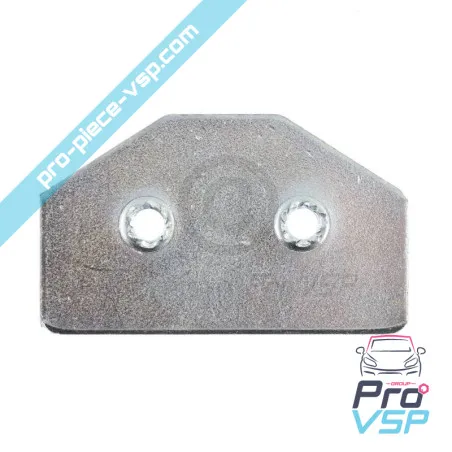 Contre plaque de charnière de capot pour Aixam