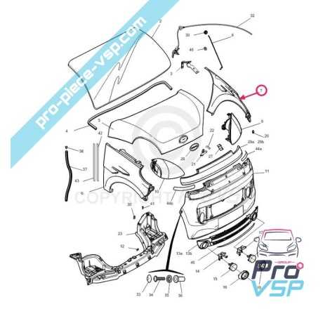 Plástico Abs para a mão esquerda dianteira para a mão para Microcar F8C Ligier JS RC