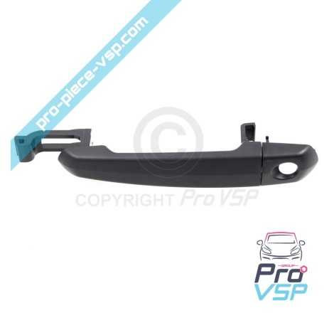 Left Black Outdoor Door Handle
