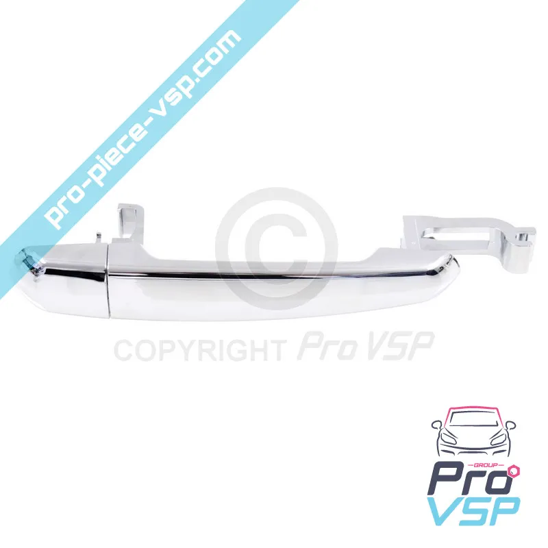 Poignée de porte extérieure droite chromée origine pour Aixam Impulsion Vision Sensation