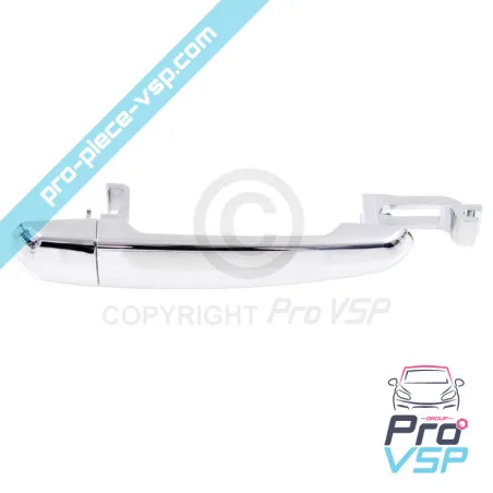 Poignée de porte extérieure droite chromée origine pour Aixam Impulsion Vision Sensation