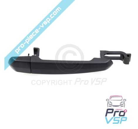 Black right outdoor door handle
