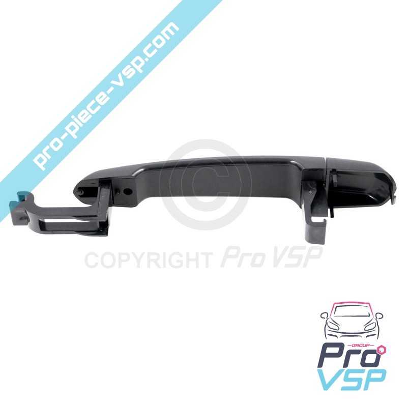 Black right outdoor door handle
