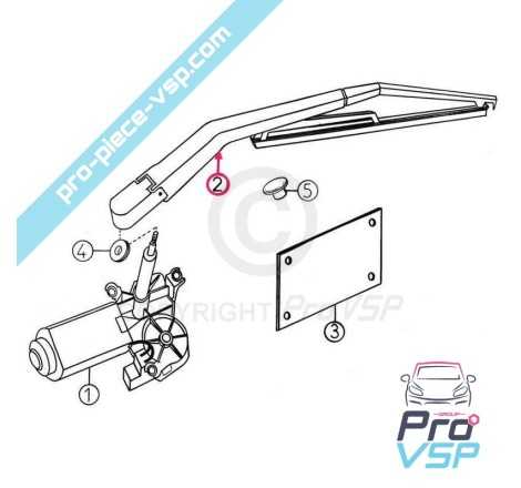 Rear wiper arm