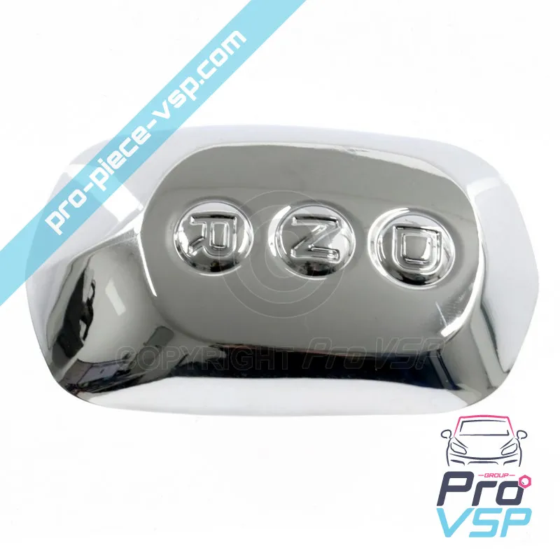 Chrome knob cover for Aixam