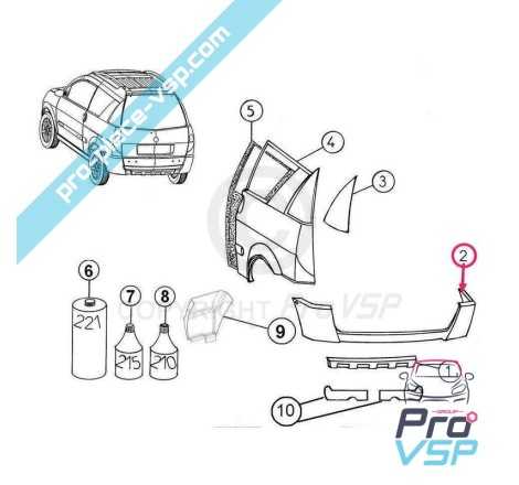 Pare choc arrière adaptable en abs pour aixam crossline phase 2