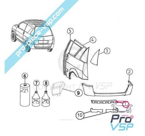 Parement de pare choc arrière adaptable en ABS pour Aixam crossline phase 1 et 2