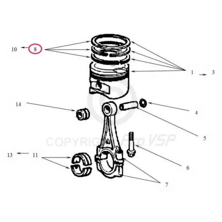 Lombardini-moottorisegmenttien sarja focs ldw 502