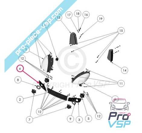 Entourage d'antibrouillard droit pour ligier xtoo r s rs optimax