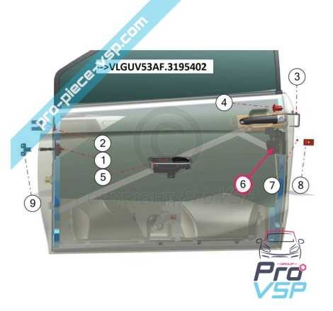 Cerradura de puerta izquierda