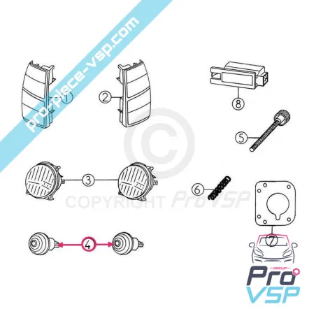 Arancione lampeggiare per Aixam 300 400sl 500sl