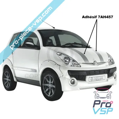 Adhesive kit for Aixam City sport