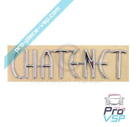 Logo adhésif de hayon CHATENET pour CH26 , CH28 , CH30 , CH32 , Sporteevo , Pick-up