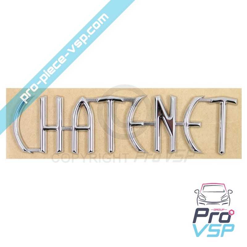 Logo adhésif de hayon CHATENET pour CH26 , CH28 , CH30 , CH32 , Sporteevo , Pick-up