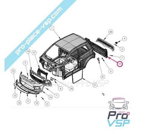 Pare choc arrière adaptable en fibre pour ligier ixo v2