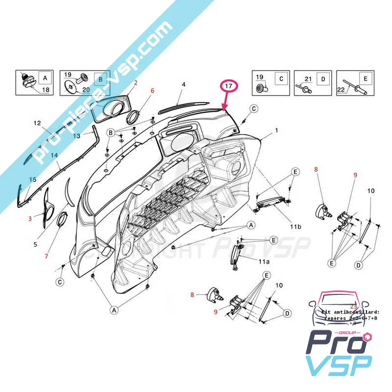 Front Bumper Adapteble Fiber för Ligier js50