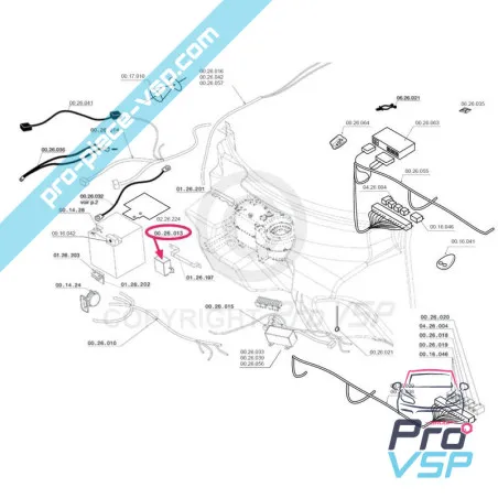Motorhanteringsmodul Yanmar för Chatenet CH26 , CH32 , Sporteevo , Pick-up