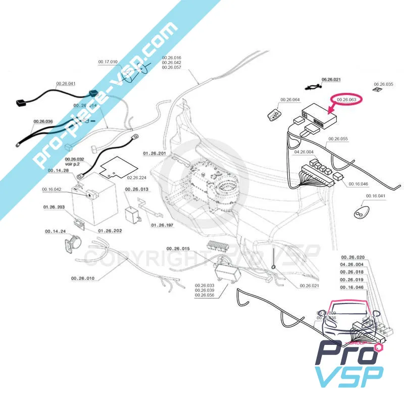 Aseta kaukosäädin + vastaanottimen kotelo Chatenet CH26 , CH28 , CH30 , CH32 , Sporteevo , Pick-up