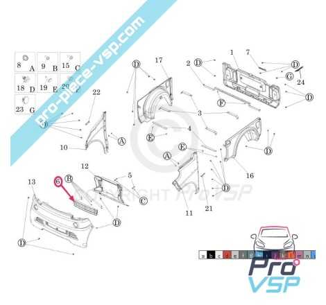 Bumper Central Grid för Ligier xtoo r S rs optimax microcar m8