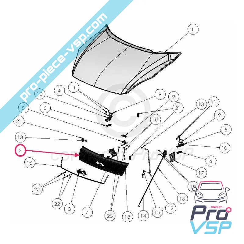 Grila pentru ligier xtoo r S Rs optimax