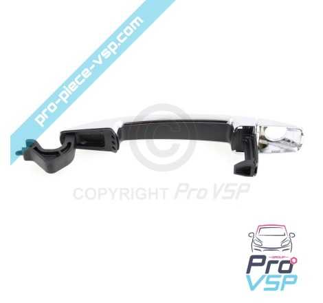 Chrome left outdoor door handle