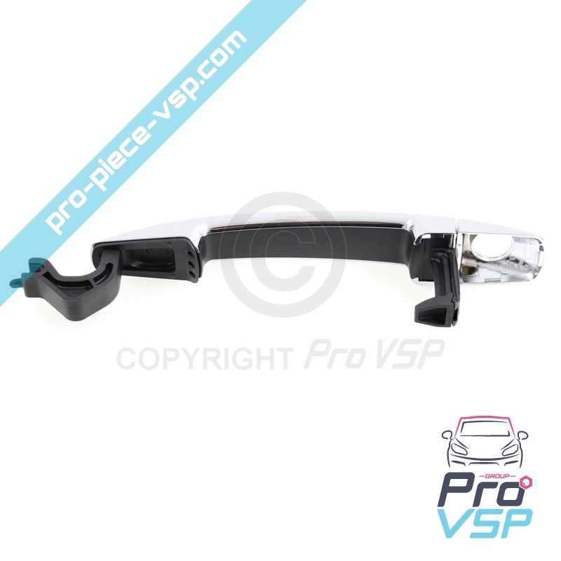 Chrome left outdoor door handle