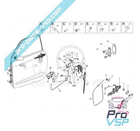 Poignée de porte extérieure chromée pour ligier js50 js50l