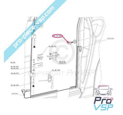 Gache de porte pour Chatenet CH26 , CH28 , CH30 , CH32 , Sporteevo , Pick-up