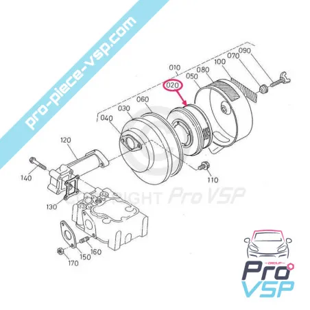 Filtrul de aer de origine pentru aixam MOTOR kubota Monocilinder și A540