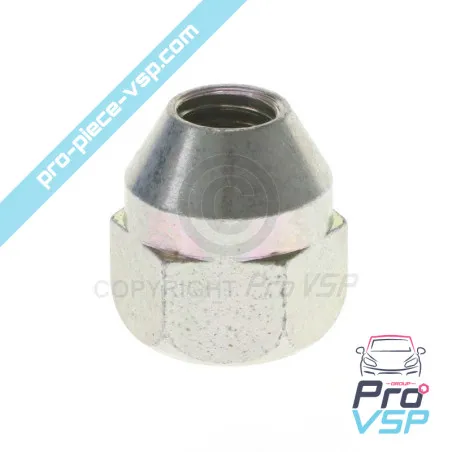 Porca de roda para Microcar Ligier Chatenet com aro de alumínio