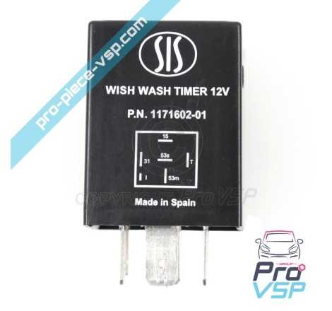 Windshield wiper intermittent management relay