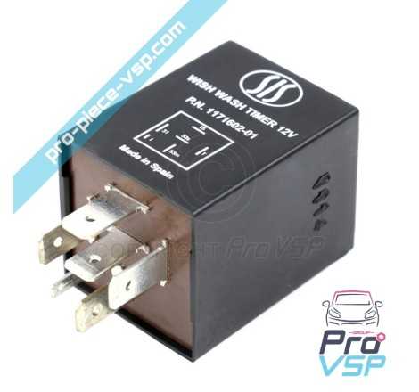 Windshield wiper intermittent management relay