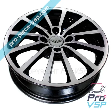 Jante alu 15 pouces diamantée anthracite pour Chatenet