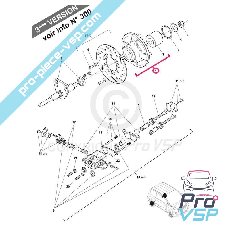 Rear wheel hub