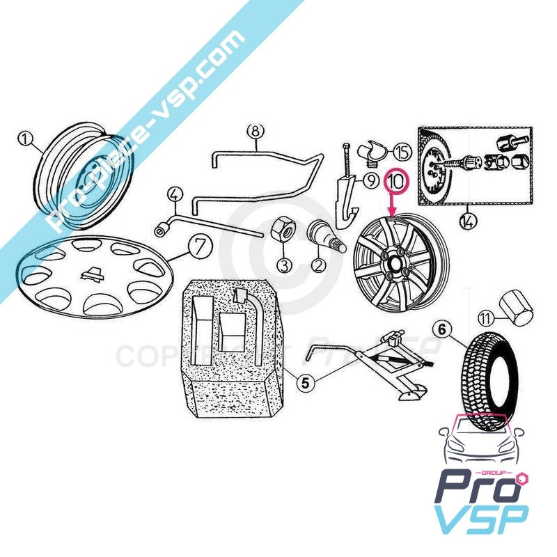 14-Zoll-Aluminium-Rand