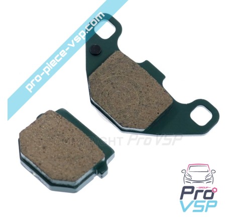 Pastilhas de freio traseiro para quad ligier Seja forno 50 hr