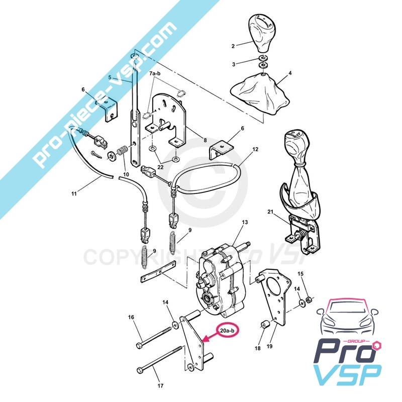 Motor de conexión caja derecha