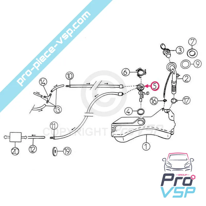 Calibro di carburante per Aixam A721 A741 A751 City Crossline Roadline Scouty